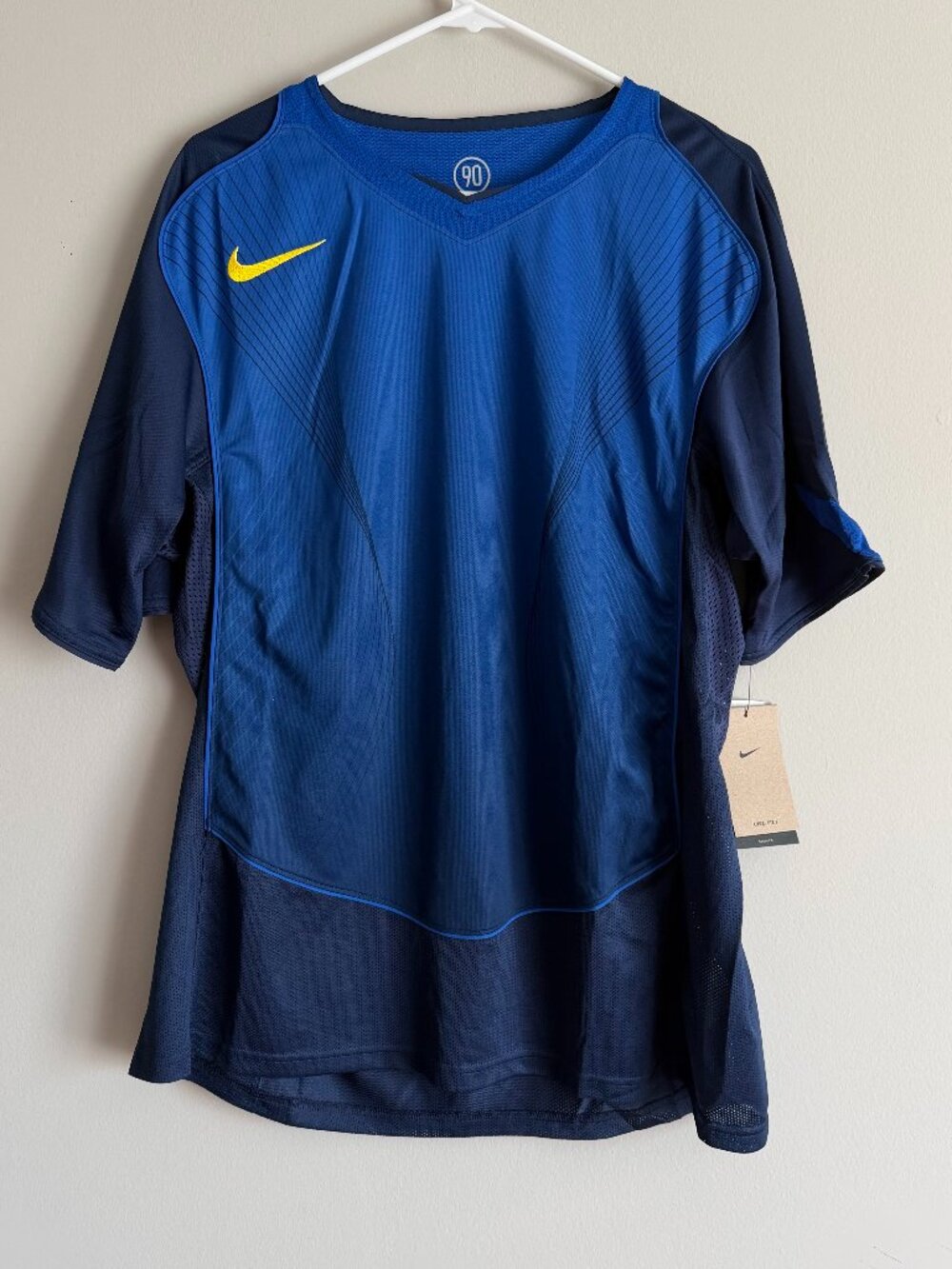 Nike HV1178-410 Mens XL Total 90 Blue Soccer Football Futbol Jersey